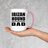 Ibizan Hound Dad - 15oz Accent Mug Pink
