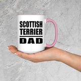 Scottish Terrier Dad - 15oz Accent Mug Pink