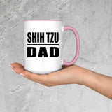 Shih Tzu Dad - 15oz Accent Mug Pink