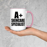 A+ Skincare Specialist - 15oz Accent Mug Pink