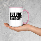Future Biologist - 15oz Accent Mug Pink