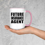 Future Insurance Agent - 15oz Accent Mug Pink