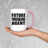 Future Purchasing Agent - 15oz Accent Mug Pink