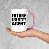Future Real Estate Agent - 15oz Accent Mug Pink