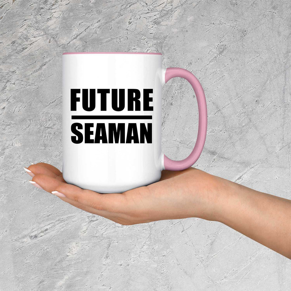 Future Seaman - 15oz Accent Mug Pink