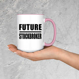 Future Stockbroker - 15oz Accent Mug Pink