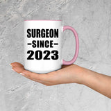 Surgeon Since 2023 - 15oz Accent Mug Pink