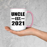 Uncle Established EST. 2021 - 15oz Accent Mug Pink