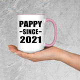Pappy Since 2021 - 15oz Accent Mug Pink
