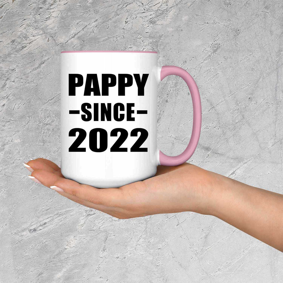 Pappy Since 2022 - 15oz Accent Mug Pink