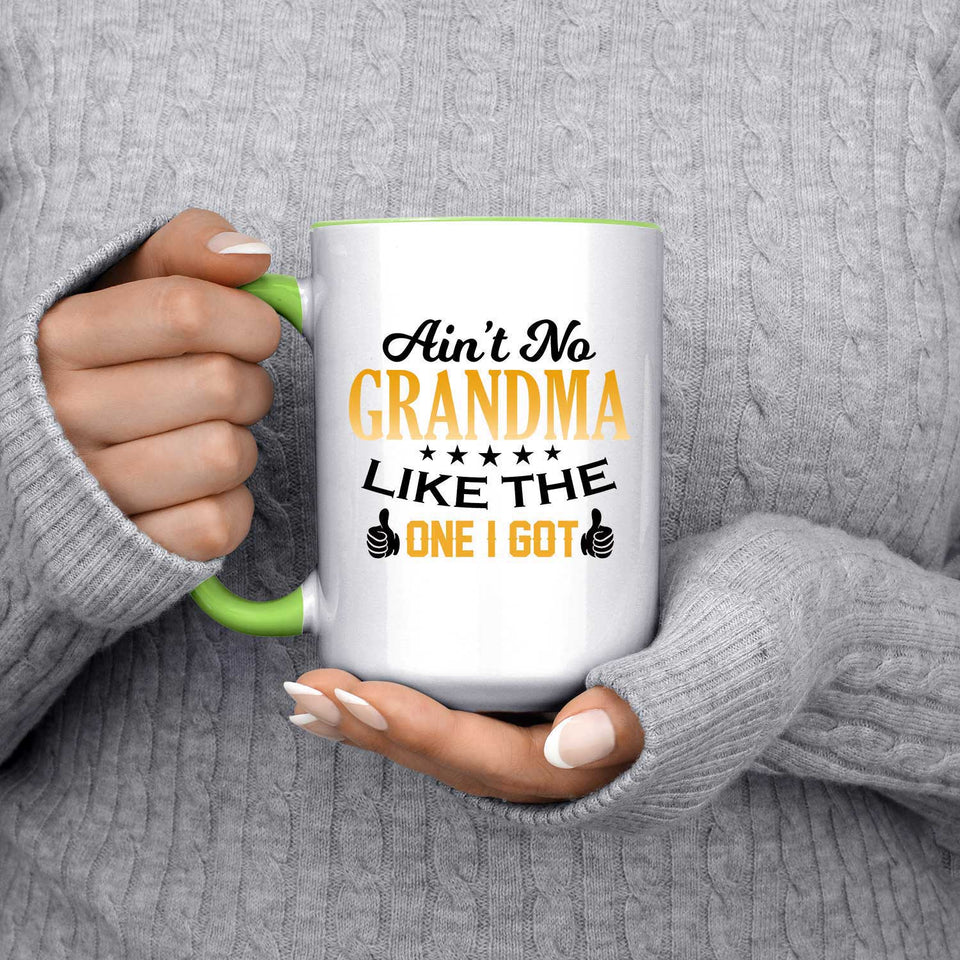 Ain't No Grandma Like The One I Got - 15oz Accent Mug Green