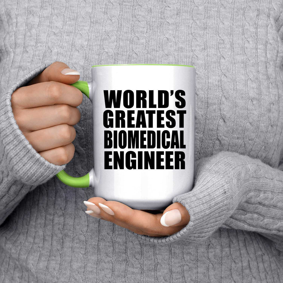 World's Greatest Biomedical Engineer - 15oz Accent Mug Green