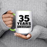 35th Anniversary 35 Years Anniversary - 15oz Accent Mug Green