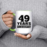 49th Anniversary 49 Years Anniversary - 15oz Accent Mug Green