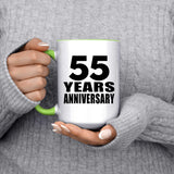 55th Anniversary 55 Years Anniversary - 15oz Accent Mug Green