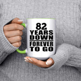 82nd Anniversary 82 Years Down Forever to Go - 15oz Accent Mug Green