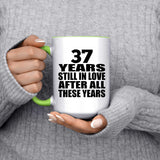 37th Anniversary 37 Years Still In Love After These Years - 15oz Accent Mug Green