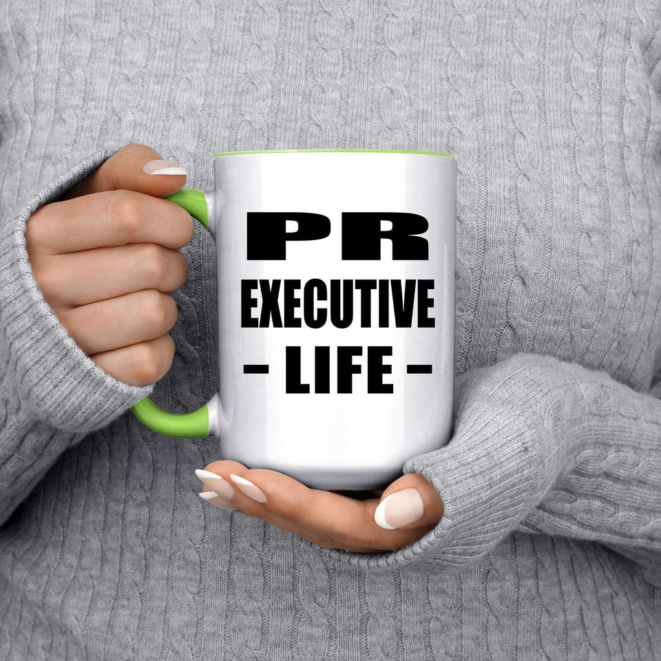 Pr Executive Life - 15oz Accent Mug Green