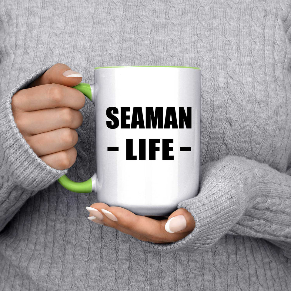 Seaman Life - 15oz Accent Mug Green
