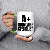 A+ Skincare Specialist - 15oz Accent Mug Green