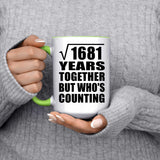 41st Anniversary Square Root of 1681 Years Who's Counting - 15oz Accent Mug Green