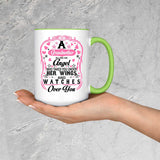 Grandmother Is An Angel Takes You Under Her Wings - 15oz Accent Mug Green