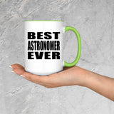 Best Astronomer Ever - 15oz Accent Mug Green