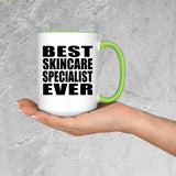 Best Skincare Specialist Ever - 15oz Accent Mug Green