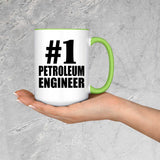 Number One #1 Petroleum Engineer - 15oz Accent Mug Green