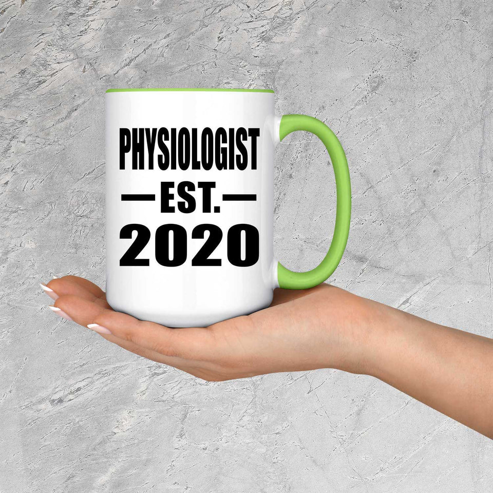 Physiologist Established EST. 2020 - 15oz Accent Mug Green