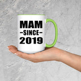 Mam Since 2019 - 15oz Accent Mug Green
