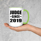 Judge Since 2019 - 15oz Accent Mug Green