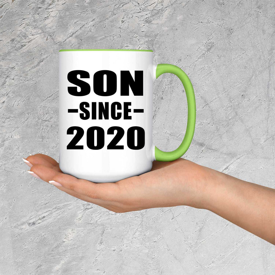 Son Since 2020 - 15oz Accent Mug Green