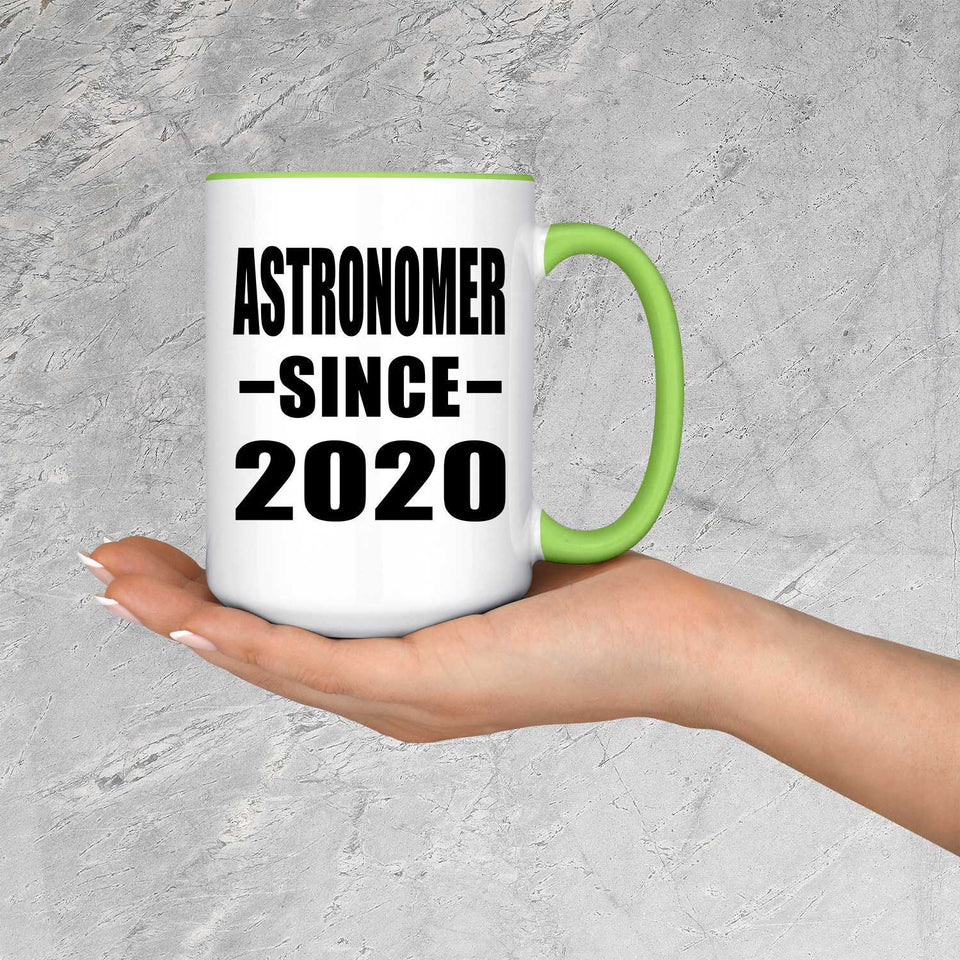Astronomer Since 2020 - 15oz Accent Mug Green