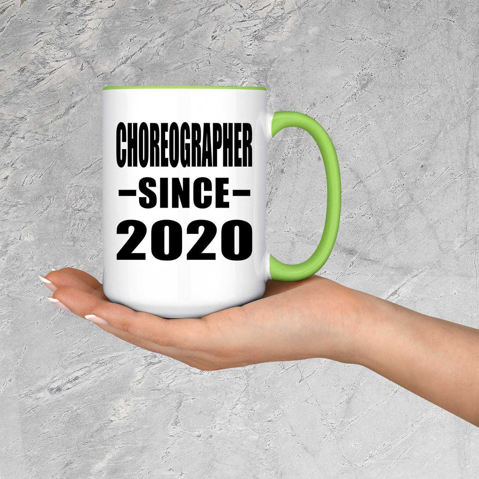 Choreographer Since 2020 - 15oz Accent Mug Green