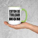 Coton De Tulear Mom - 15oz Accent Mug Green