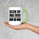 Glen Of Imaal Terrier Mom - 15oz Accent Mug Green