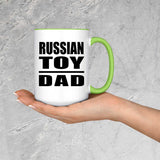 Russian Toy Dad - 15oz Accent Mug Green