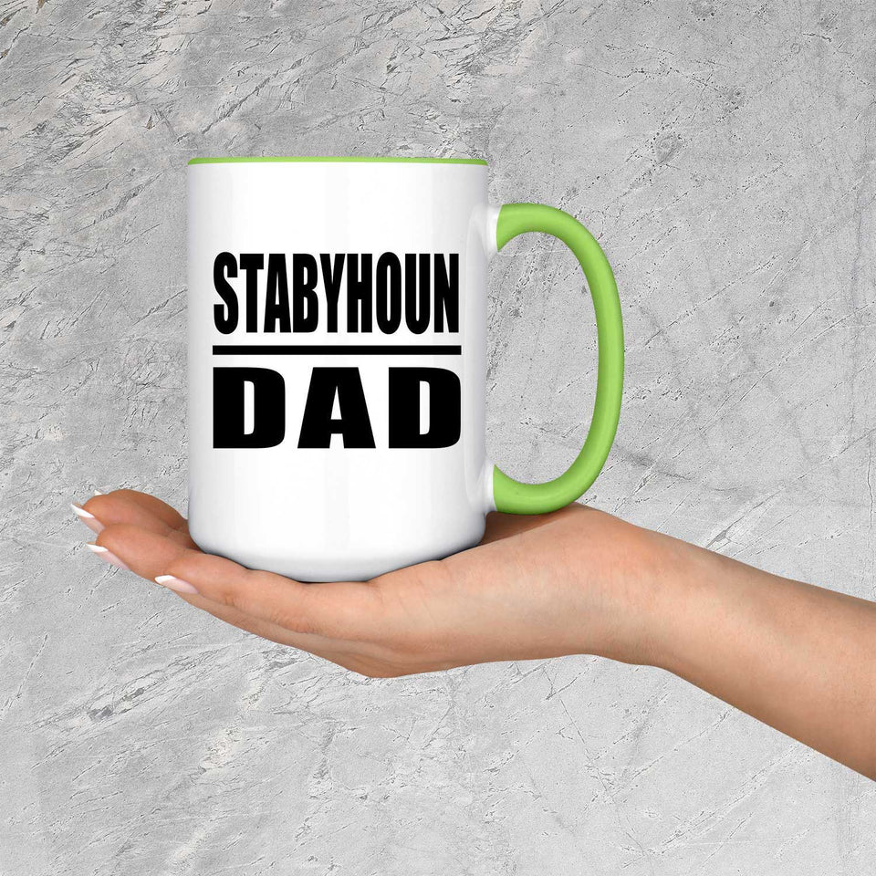 Stabyhoun Dad - 15oz Accent Mug Green