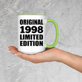 26th Birthday Original 1998 Limited Edition - 15oz Accent Mug Green