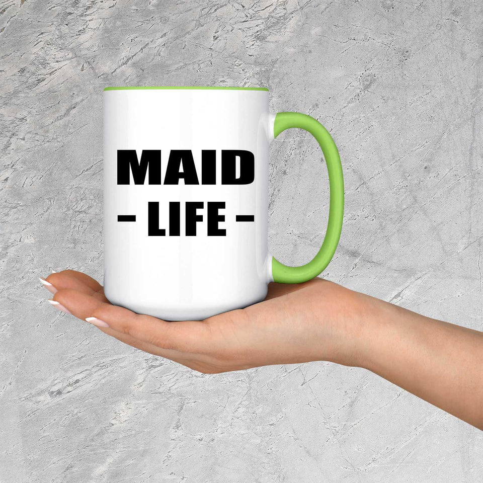 Maid Life - 15oz Accent Mug Green