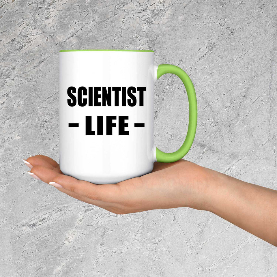 Scientist Life - 15oz Accent Mug Green