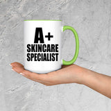 A+ Skincare Specialist - 15oz Accent Mug Green