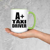 A+ Taxi Driver - 15oz Accent Mug Green