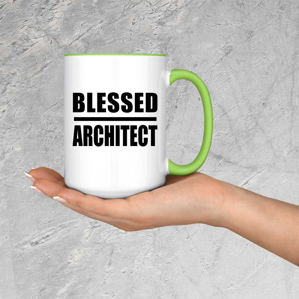 Blessed Architect - 15oz Accent Mug Green