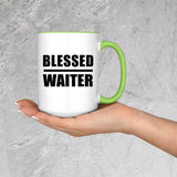 Blessed Waiter - 15oz Accent Mug Green
