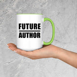 Future Author - 15oz Accent Mug Green