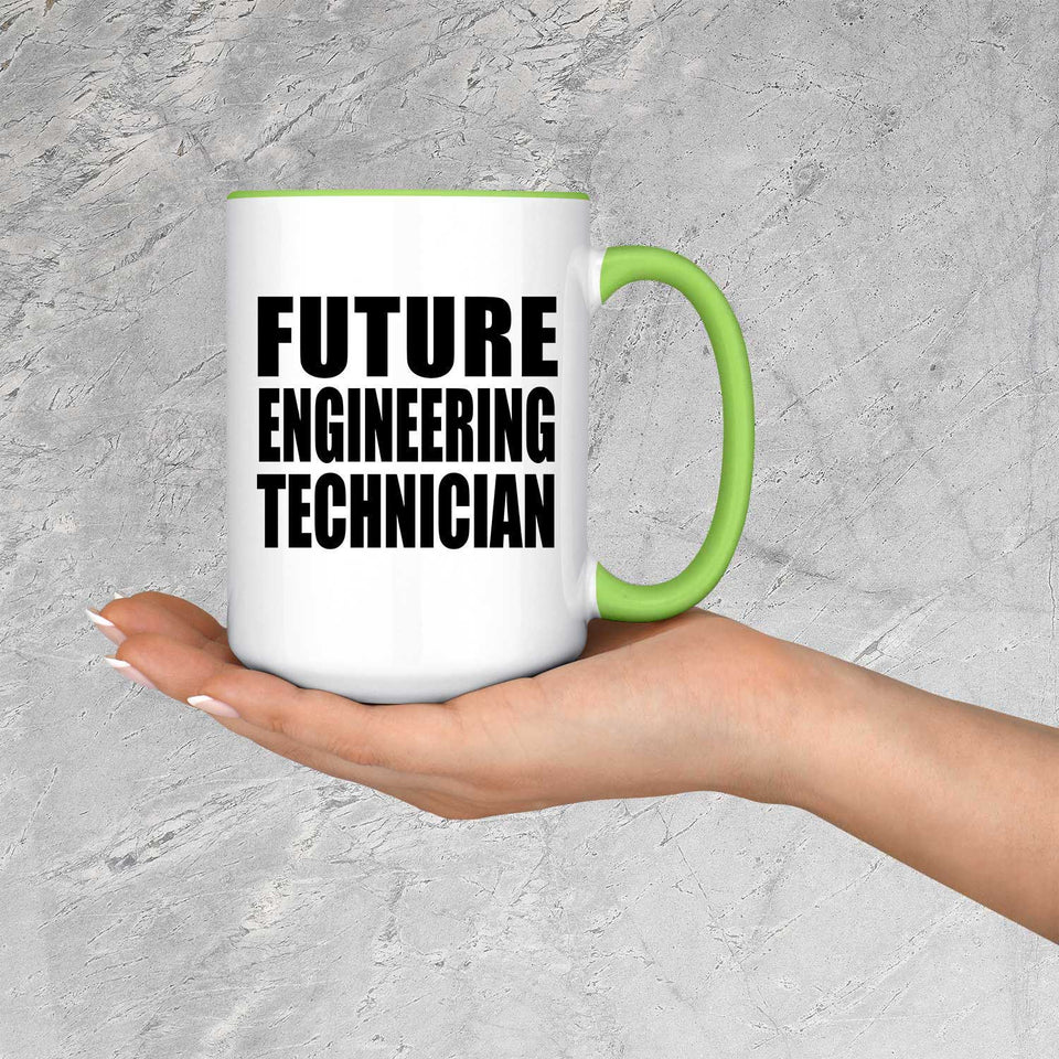 Future Engineering Technician - 15oz Accent Mug Green