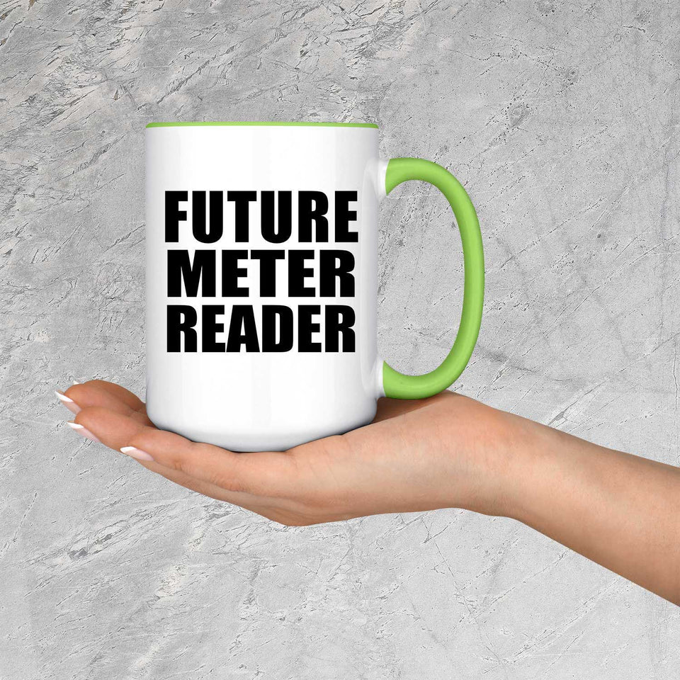 Future Meter Reader - 15oz Accent Mug Green