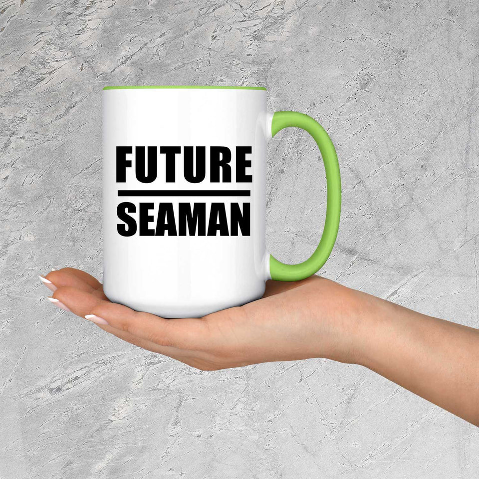 Future Seaman - 15oz Accent Mug Green